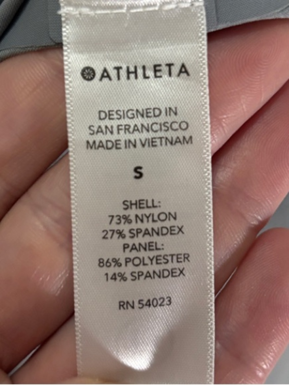 Athleta Urbanite Sleeveless Button-Down Shirt Top - Light Gray Small FLAW - Picture 3 of 9